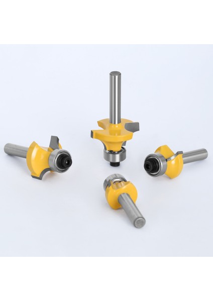 6mm Sap Seti Lavıe 4 Adet Set 6mm Veya 1/4" Sap Küçük Köşe Yuvarlak Freze Ucu Ahşap Kenar Ağaç Işleme Değirmeni Klasik Ahşap Kesici Ucu (Yurt Dışından) indirimleri