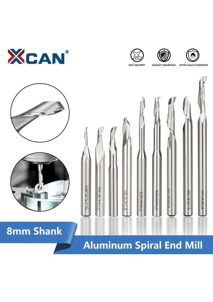 8X4X14X80MM Xcan Hss Freze Kesici 8mm Shank Gravür Bit Alüminyum Pencere Kesme Tek Flüt End Mill Cnc Alüminyum Kesici Yönlendirici Bit (Yurt Dışından) fiyatları