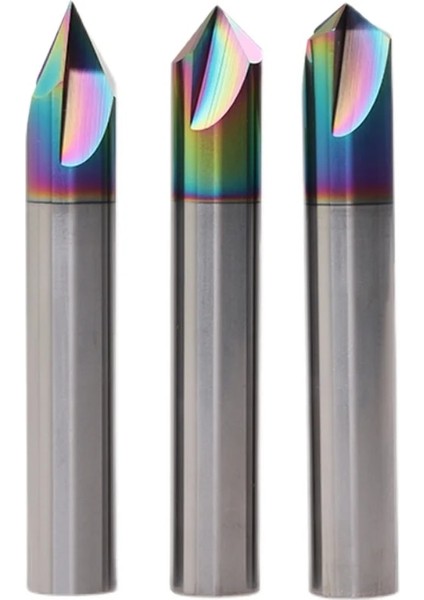 9X75,90 Derece HRC55 Kaplamasız HRC60 3 Flüt Pah Freze Kesici 60/90/120 Derece Cnc Router Bit Cnc Gravür Freze Aracı Karbür Pah Kırma End Mill (Yurt Dışından)
