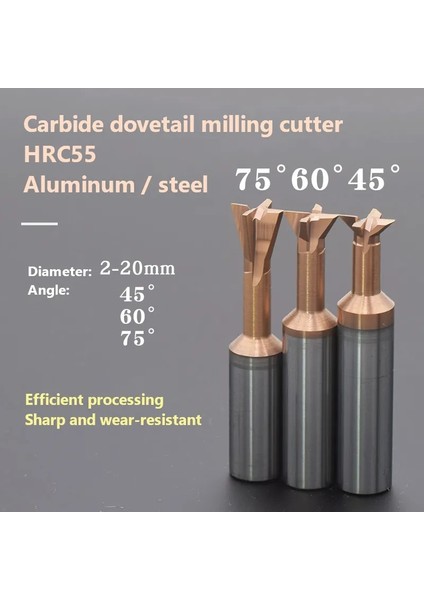 75 Derece, 9X60 Çelik Karbür Kırlangıç Freze Kesici 45 60 75 Derece Cnc Aracı 3 4 5 6 7 8 9 10 -20MM Tungsten Çelik Işleme Aracı Metal Freze (Yurt Dışından) fiyatları