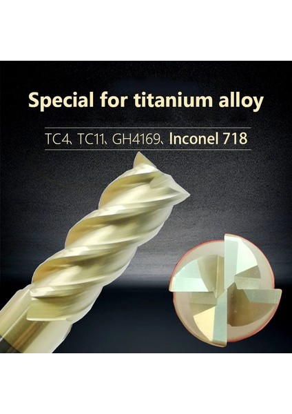 3X9XD3X50LX4F HRC68 Tungsten Çelik Karbür End Mill 1 Ila 20MM Paslanmaz Çelik Dökme Demir 45 # Kalıp Çelik Cnc Freze Kesicisi Metal Kesici (Yurt Dışından)