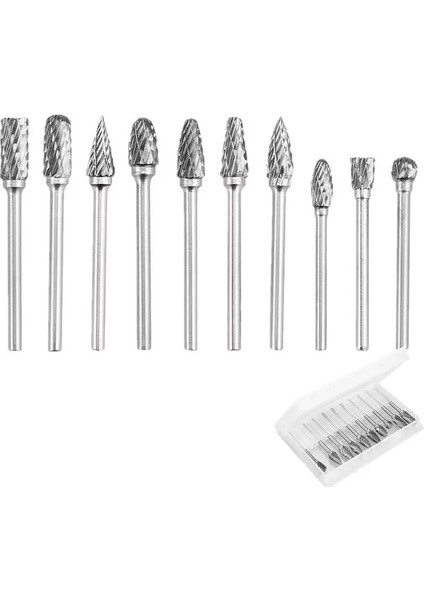 10 Adet 3X6MM 10 Adet/20 Adet Tungsten Karbür Döner Çapak Seti Dremel Aksesuarları Için Freze Kesicisi Matkap Ucu Gravür Alet Uçları (Yurt Dışından)