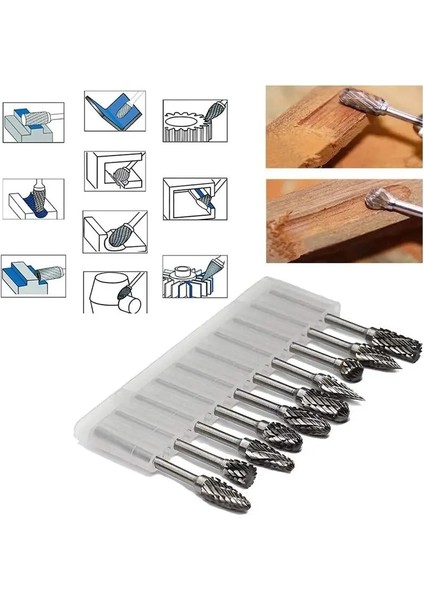 10 Adet 3X6MM 10 Adet/20 Adet Tungsten Karbür Döner Çapak Seti Dremel Aksesuarları Için Freze Kesicisi Matkap Ucu Gravür Alet Uçları (Yurt Dışından) fırsatları