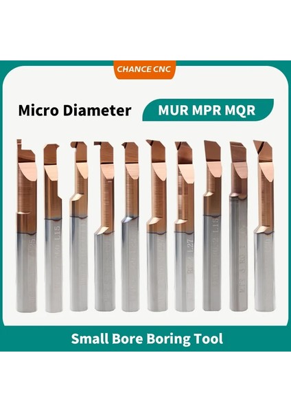 Mqr7 R0.2 L22 Mur Mpr Mqr Küçük Delik Delme Aracı Karbür Mikro Çap Dahili Kopyalama Sıkıcı Aracı Tungsten Çelik Alaşımlı Darbeye Dayanıklı Araç Çubuğu (Yurt Dışından)