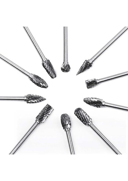 F 1 Adet 3X6MM 1/8 "shank Tungsten Karbür Freze Kesicisi Çapaklar Döner Aracı Matkap Kalıp Elektrikli Taşlama Oyma Bit Çift Kesici (Yurt Dışından) fırsatları