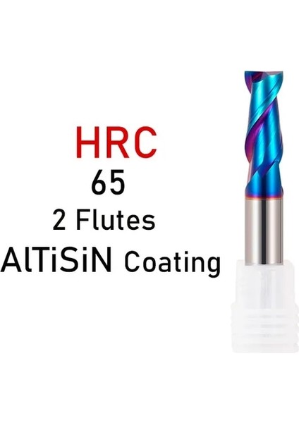 3X4DX50L-2F, 1 Adet HRC65 Çelik HRC50 HRC55 HRC65 Karbür Uçlu Değirmen 2 Flüt Parmak Freze Freze Kesici Alaşım Kaplama Tungsten Çelik Kesme Aleti Cnc Işleme Frezeler (Yurt Dışından)
