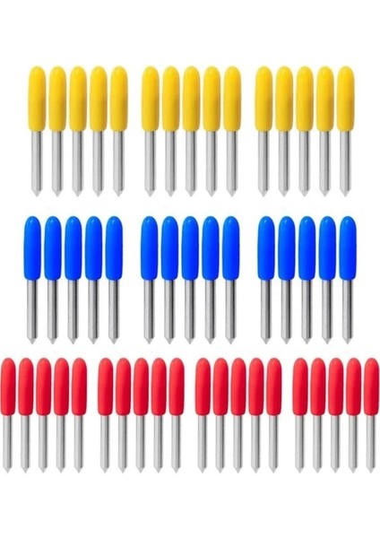 50 Adet Set 1 Takım 30/45/60 Derece Bıçak Freze Bıçakları Roland Cricut Plotter Bıçak Vinil Kesici Ofset Bıçağı Yedek Oyma Aracı (Yurt Dışından)