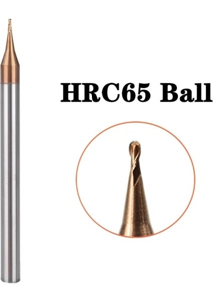 R0.2X4X50L Çelik Bilyalı HRC65 Mikro Karbür Freze D0.3mm-0.9mm Mini Küçük Çaplı Mikro Bilyalı Uçlu Freze R0.15-R0.45 Cnc Aracı (Yurt Dışından)