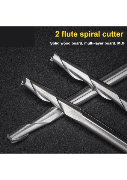 3.175X3.175X12 10 Adet 3.175 1/8 Shank 2 Flüt Spiral Freze Kesicisi Cnc Düz Burun End Mill Gravür Yönlendirici Bit Ahşap Karbür Aracı Freze (Yurt Dışından) modelleri