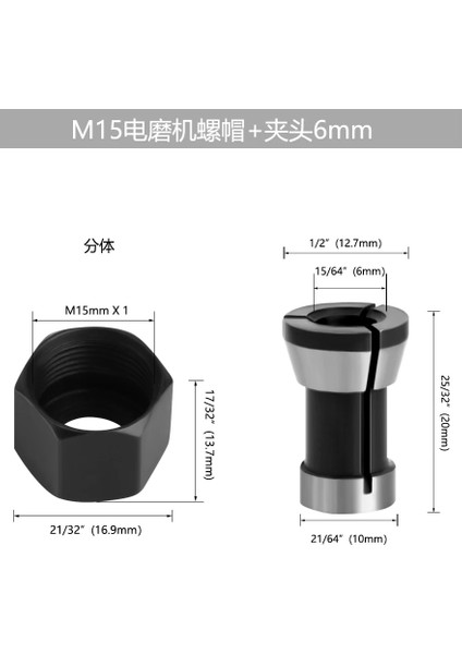 M20 ve 12-10MM Lavıe Oyma Makinesi Pens Kesme Makinesi Ağaç Işleme Aksesuarları Adaptörü Er Kelepçe Somunu -C Somun Pollet (Yurt Dışından) modelleri