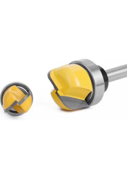 8mm Set Aurwof 8mm Shank 1-1/8 3/4 Çaplı Kase Tepsi Yönlendirici Bit Yuvarlak Burun Freze Kesicisi Rulman ile Ağaç Işleme Için (Yurt Dışından) fırsatları