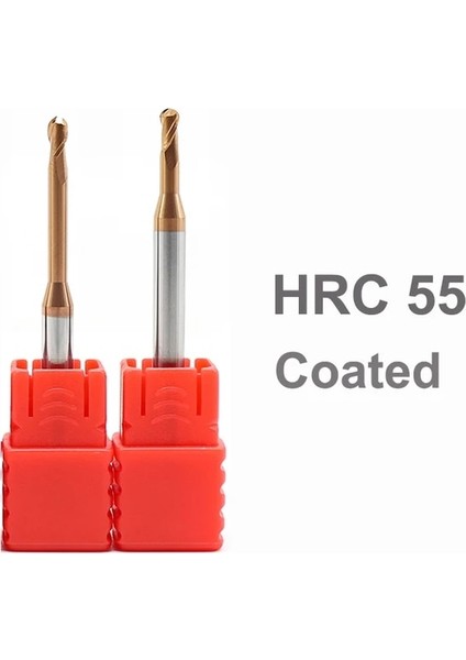 R0.3X2LXD4X50L Kaplamalı Sabit Bilyalı Uçlu Freze 2 Kanallı HRC55 Mikro Çaplı Cnc Uzun Boyunlu Uzun Boşluk R0.1 R0.15 R0.2 R0.3 R0.4 R0.5 R0.75 R1 R1.5 (Yurt Dışından)