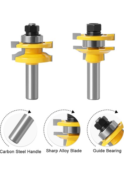 12.7mm Shank 12MM/12.7MM Shank Stile ve Ray Freze Uçları Ogee Freze Kesiciler Ahşap Karbür Kesici Tungsten Karbür Ağaç Işleme Araçları Için Set (Yurt Dışından) fırsatları