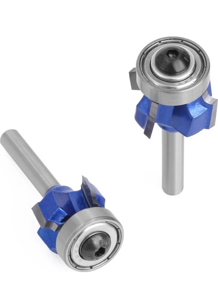 6.35MM Shank Lavıe 3 Adet 6mm 1/4 Shank Yüksek Kalite 4 Flüt Yönlendirici Bit Seti Ağaç Işleme Freze Kesicisi R1 R2 R3 Kırpma Bıçağı Kenar (Yurt Dışından)