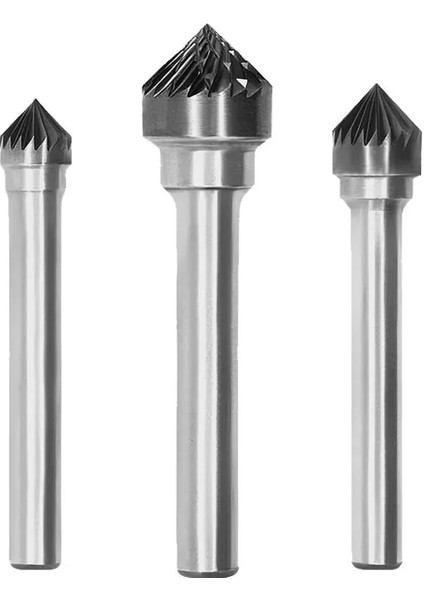KX1608M06 90° Konik Tungsten Çelik Döner Eğe 6mm Shank Metal Taşlama Kafası Karbür Döner Çapak Oyma Freze Kesici K KX0603 1608M06 (Yurt Dışından) fiyatları