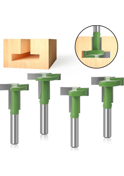 4 Adet 4 Adet Set 8mm Shank T-Yuvası Yönlendirici Bit Düz Kenar Planya Freze Kesicisi Kesme Ahşap Ağaç Işleme Kolu (Yurt Dışından) modelleri