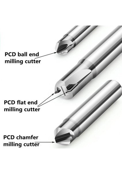 4mm X6D-2T 1 Adet Düz Uçlu Pcd Elmas Freze Kesici Karbon Fiber Fiberglas Bakalit Işleme Aracı Malzeme Cnc Karbür Gravür Uçları 6mm End Mill (Yurt Dışından) modelleri
