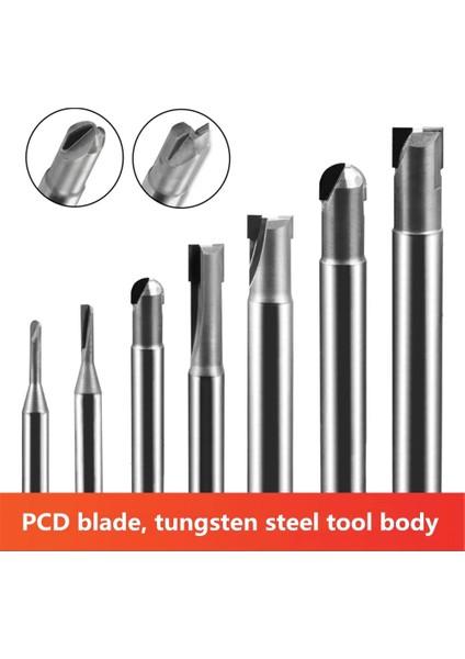 2mm X4D-1T 1 Adet Düz Uçlu Pcd Elmas Freze Kesici Karbon Fiber Fiberglas Bakalit Işleme Aracı Malzeme Cnc Karbür Gravür Uçları 6mm End Mill (Yurt Dışından) fiyatları