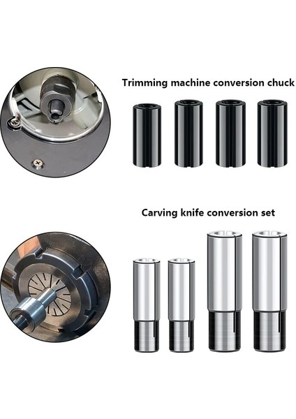 8mm Ila 6.35MM Xcan Yönlendirici Bit Adaptörü Pens 6 6.35 8 10 12 12.7mm Cnc Freze Kesicisi Hassas Chuck End Mill Adaptörü Takım Tezgahı Tutucu (Yurt Dışından)