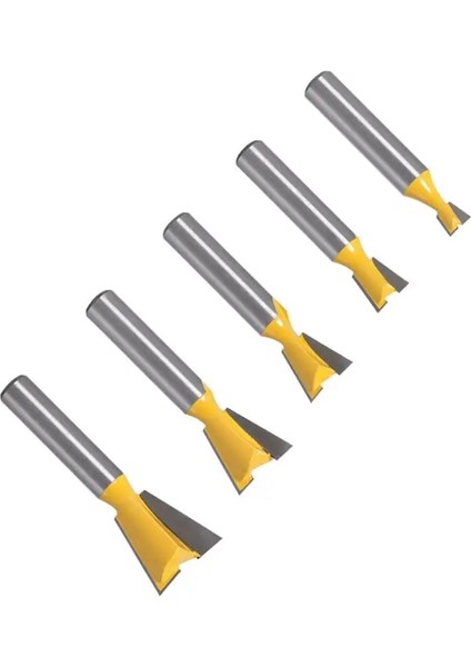 5 Adet 8mm Sap 14 Derece Çubuk Kırlangıç Ahşap Yönlendirici Bit Kırlangıç Kuyruğu Ağaç Işleme Gravür Freze Araçları Ahşap Kesici 6/6.35/8/12/12.7mm Shank (Yurt Dışından) fırsatları