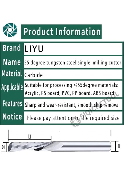 D3.1X10X3.175DX38.1L Spiral Uçlu Değirmen 3.175/4/5/6/8MM Shank Tek Flüt Freze Kesiciler 3D Cnc Freze Ucu Gravür Kesim Akrilik Ahşap Alüminyum (Yurt Dışından) indirimleri
