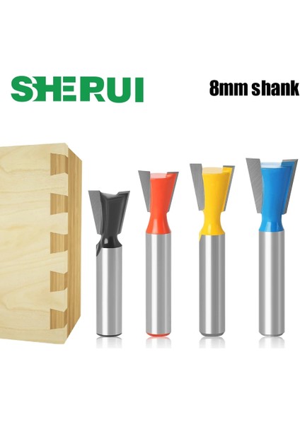 8X12.7B 1 Adet 8mm Shank Kırlangıç Ortak Freze Uçları Seti 14 Derece Ağaç Işleme Gravür Bit Freze Kesici Ahşap (Yurt Dışından) fiyatları