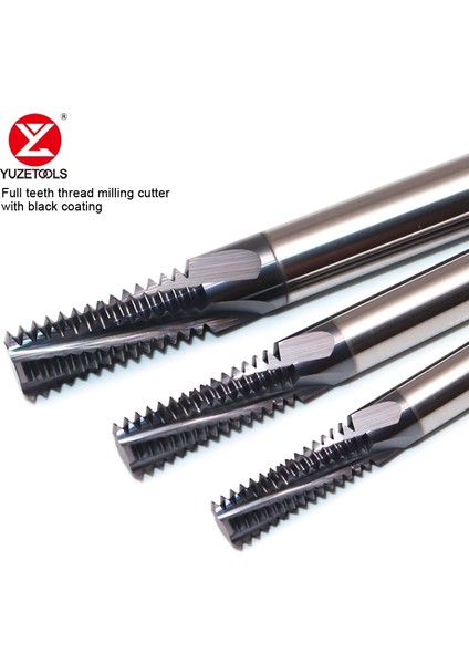 M6-1.0xd4 Yuzetools HRC60 Ithal Balzers Kaplama Tam Diş Diş Kesici Metrik Tek Kesici Freze Kesicisi Karbür Tungsten Çelik (Yurt Dışından)