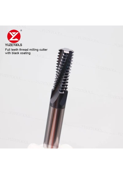 M6-1.0xd4 Yuzetools HRC60 Ithal Balzers Kaplama Tam Diş Diş Kesici Metrik Tek Kesici Freze Kesicisi Karbür Tungsten Çelik (Yurt Dışından) fırsatları