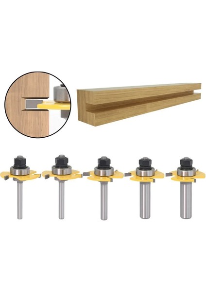 6mm Şaft Freze Kesici T Yuvası Oluk Ortak Montaj Yönlendirici Ucu 6MM/8MM/12MM 1/4 "1/2" Şaft 3 Flüt Ahşap Freze Aracı (Yurt Dışından) fırsatları