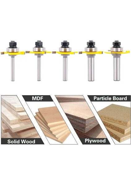 6mm Şaft Freze Kesici T Yuvası Oluk Ortak Montaj Yönlendirici Ucu 6MM/8MM/12MM 1/4 "1/2" Şaft 3 Flüt Ahşap Freze Aracı (Yurt Dışından) indirimleri