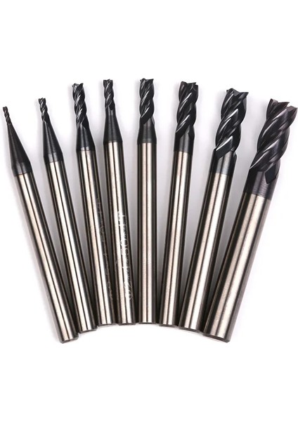 4mm 1 Adet Parmak Freze Kesme HRC50 4 Flüt Değirmeni 1/1.5/2/2.5/3/4/5/6mm Alaşım Karbür Tungsten Çelik Freze Kesicisi End Mill Metal Kesici (Yurt Dışından)