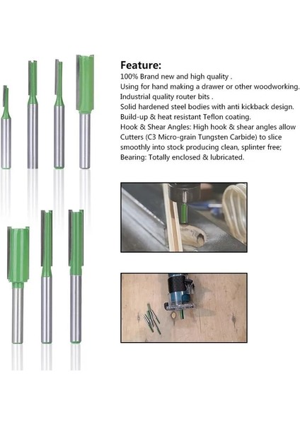 6mm x 4X20 Yönlendirici Bit 6mm Shank Tek, Çift Flüt Düz Bit Tungsten Karbür Ahşap Freze Kesici Ağaç Işleme Aleti Için (Yurt Dışından) modelleri