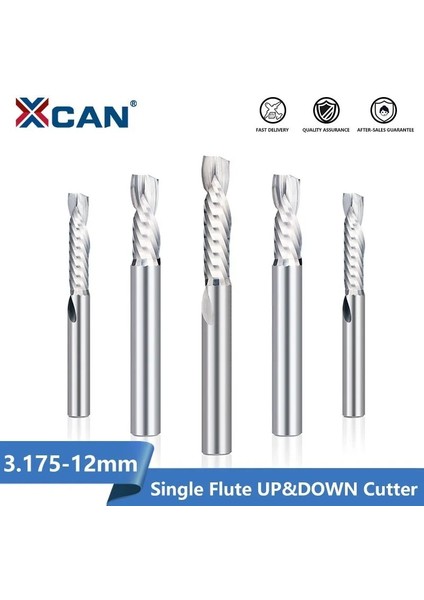 4X22X4X55 Xcan Yukarı Aşağı Kesim Tek Flüt Spiral Karbür Değirmen Aracı Kesiciler Sıkıştırma Ahşap End Mill Kesici Freze Uçları (Yurt Dışından) fiyatları