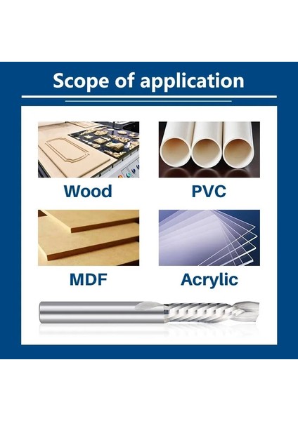 4X22X4X55 Xcan Yukarı Aşağı Kesim Tek Flüt Spiral Karbür Değirmen Aracı Kesiciler Sıkıştırma Ahşap End Mill Kesici Freze Uçları (Yurt Dışından) indirimleri