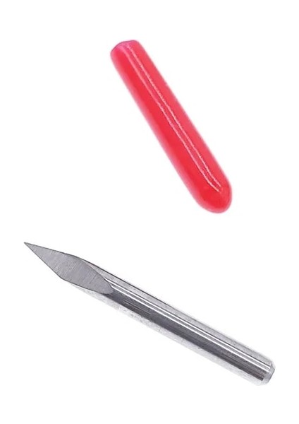 3.175X30X0.6 10 Adet 3 Kenar Piramit Gravür Uçları 3.175MM Shank 3 Yüz Bit 10-90 Derece Karbür End Mill Freze Kesicisi Cnc Router Bit (Yurt Dışından)