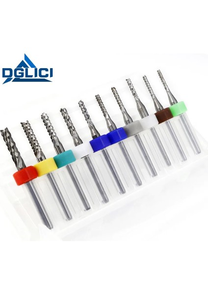 1.6mm 10 Adet Gdlıcı 3.175MM 10 Adet Pcb Mısır Dişleri End Mill Gravür Alet Uçları Cnc Freze Uçları Seti Freze Kesicisi 1/8 "shank Karbür Freze Araçları (Yurt Dışından) modelleri