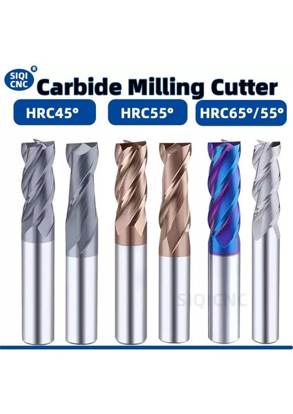 D8X8DX25X75L 4FHRC65 Karbür Yarıçapı Uç Kesici Değirmen Alüminyum Cnc Freze Kesici Metal Tungsten Çelik Cnc Işleme Endmils (Yurt Dışından)