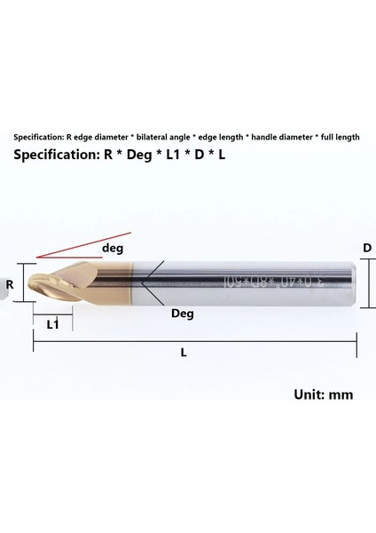 R0.3X10X20.4X4X50 Konik Bilyalı Kesici Kaplama 4 Saplı 2°30°10°40°50°60° Alaşımlı Matkap Pah Pah Oyma Makinesi Spiral Tungsten Çelik Uçlu Milli (Yurt Dışından) fırsatları