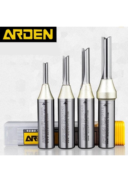 12.7X3X20 Arden 2 Flüt Tct Düz Uçlu Değirmen Ağaç Işleme Cnc Aracı Karbür Kesici 1/2 Shank Yönlendirici Bit Ahşap Mdf Kontrplak Sunta (Yurt Dışından)