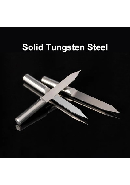 DIA.3.175MM,1.0MM 45 Derece Düz Tabanlı Gravür Ucu 3.175MM 4mm 6mm Karbür Oyma Aleti Pvc Akrilik Plastik Ahşap Metal 3D 10° 15° 20° 30° 45° 60° 90° (Yurt Dışından) modelleri