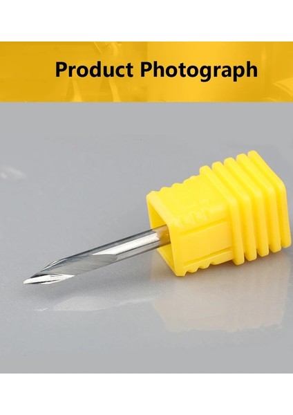 3.175X20 Degx0.3 1 Adet 3.175 Pcb Tek Flüt Konik Spiral Freze Kesici Karbür Cnc Freze Uçları Bir Tek Flüt End Mill Araçları Pcb Gravür Uçları (Yurt Dışından) fiyatları