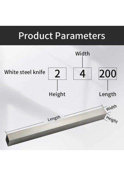 6X20X200 Siyah 1 Adet Yüksek Hız Çeliği Beyaz Çelik Bıçak Çıtası Dıy Şerit Söndürülmüş Çelik Sertlik Hassas Damgalama Malzemesi 1.5*8*200 10*12*200 (Yurt Dışından) modelleri