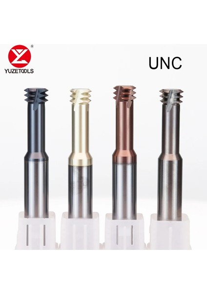Unc8-36 P.m.k Cnc Karbür Amerika Unc Kesici Üç Diş Konu Freze Kesici Unc3/8-16 Alüminyum Çelik Için Tungsten Çelik Parmak Freze Işleme (Yurt Dışından)