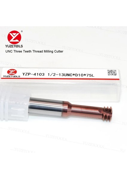 Unc8-36 P.m.k Cnc Karbür Amerika Unc Kesici Üç Diş Konu Freze Kesici Unc3/8-16 Alüminyum Çelik Için Tungsten Çelik Parmak Freze Işleme (Yurt Dışından)