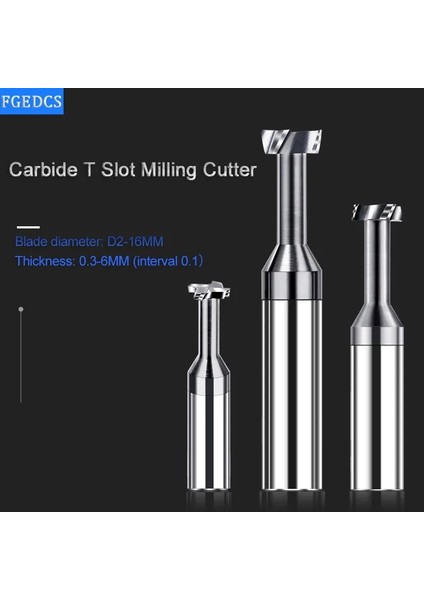 4X2.9XD4X50L Karbür T Yuvası Freze Kesicisi Tungsten Çelik Alaşımlı Cnc Araçları Metal Işleme 2mm 3mm 4mm 5mm 6mm 8mm Oluk T Tipi Frezeler (Yurt Dışından)