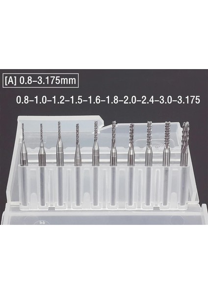 C 10 Adet Set 0.8-3.175MM Titanyum Kaplı Karbür Parmak Freze Kesicisi Gravür Kenar Kesici Cnc Freze Uçları End Mill Pcb Makinesi Için (Yurt Dışından) fırsatları
