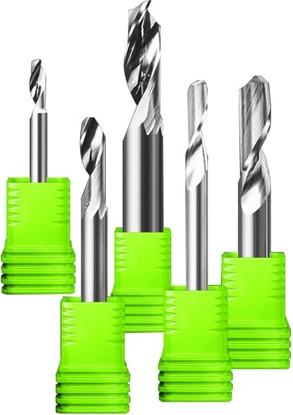 3.175X1.5X5X38MM 1 Adet 3.175/4/5/6/8MM Tek Flüt Freze Kesiciler Alüminyum Cnc Araçları Katı Karbür Alüminyum Kompozit Paneller (Yurt Dışından)