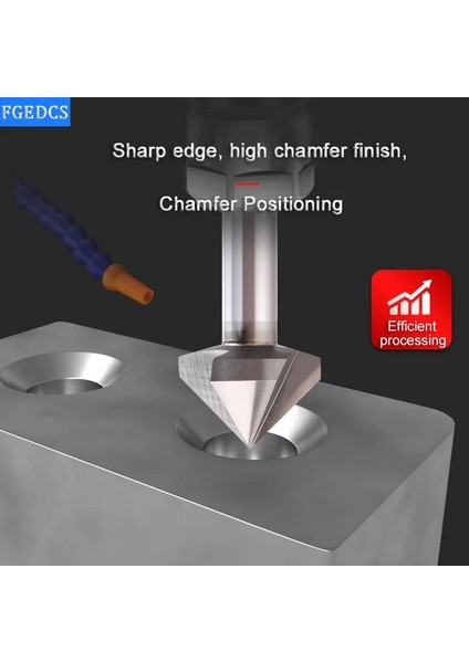 10.4XR90XD8X50L 3 Flüt Pah Bit Hss 90 Derece Paslanmaz Çelik Alüminyum Alaşımlı Havşa Pah Kırma Aracı Matkap Uçları 6.3-60MM End Mill (Yurt Dışından)