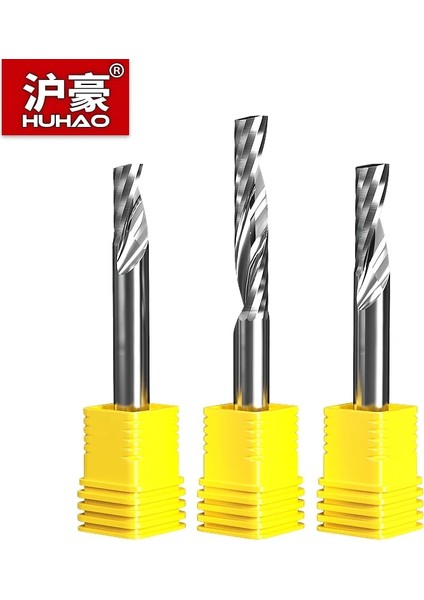 2009291610 Huhao 1 Adet 5mm 8mm Karbür Tek Flüt Spiral Frezeler Yönlendirici Bit Akrilik Mdf Ahşap Freze Kesicisi Cnc Oyma Tezgahları (Yurt Dışından)