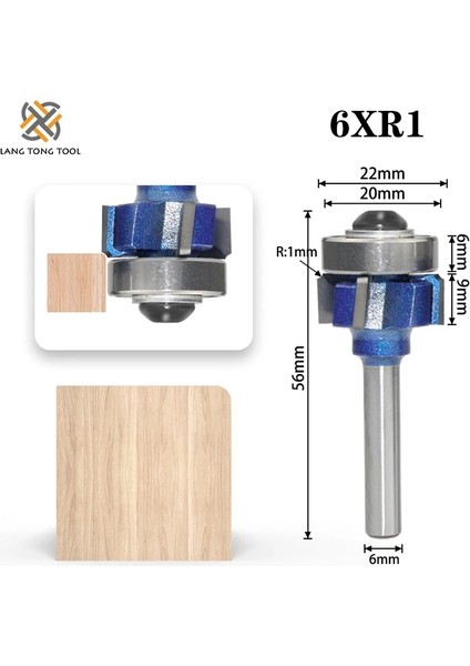 6.35MM Shank x R2 6MM/6.35MM/8MM Shank Z4 Köşe Yuvarlak Yönlendirici Bit R1 R2 R3 Trim Kenar Ağaç Işleme Değirmeni Klasik Ahşap Kesici Ucu LT096 (Yurt Dışından) fırsatları